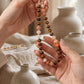 Oval Beaded Phone Wrist Strap with Detachable Clasps