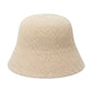 Crochet Bucket Hat with Openwork Texture and Short Brim