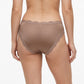 2 Pack Smooth Lace Trim Bikini Underwear