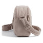 Padded Rectangular Crossbody Bag with Front Zip Pocket and Adjustable Padded Shoulder Strap 8.7x2.8x6.1in