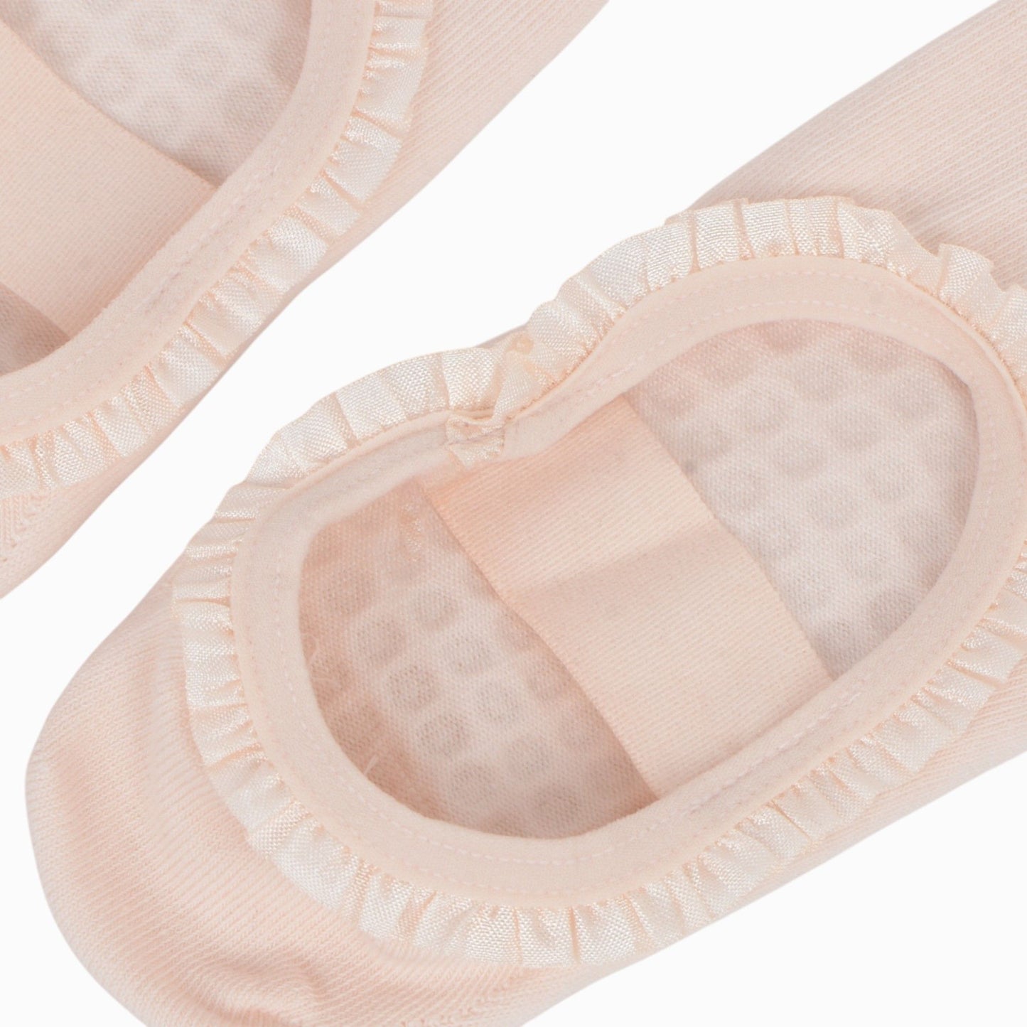 Ballet Style Grip Socks with Ruffle Trim and Cross Strap Anti-Slip Sole Yoga and Pilates 2-Pack