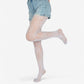 2-Pair Floral Lace Pattern Sheer Tights with Stretch Fit Suitable Height 5'1-5'8