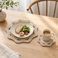 Woven Cotton Cord Octagonal Placemat and Coaster 2-Piece Set