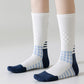 Reflective Cycling Socks with Night Visibility Design Padded Zones and Breathable Compression Fit