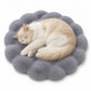 Bubble Plush Pet Mat for Cats and Small Dogs with Cushioned Wavy Fill Non-Slip Bottom Machine-Washable Design