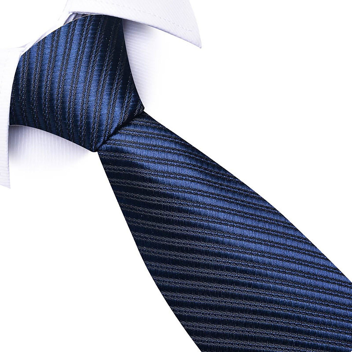 Men's Diagonal Stripe Texture Tie Subtle Woven Pattern Necktie 57 Inch Length 3.1 Inch Width Formal Business Accessory