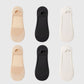Non-slip No Show Socks Soft Solid Bottom for Casual 6Pk