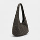 Leopard Print Hobo Tote Bag with Wide Shoulder Strap and Exterior Pocket 12.5x8x0.4in