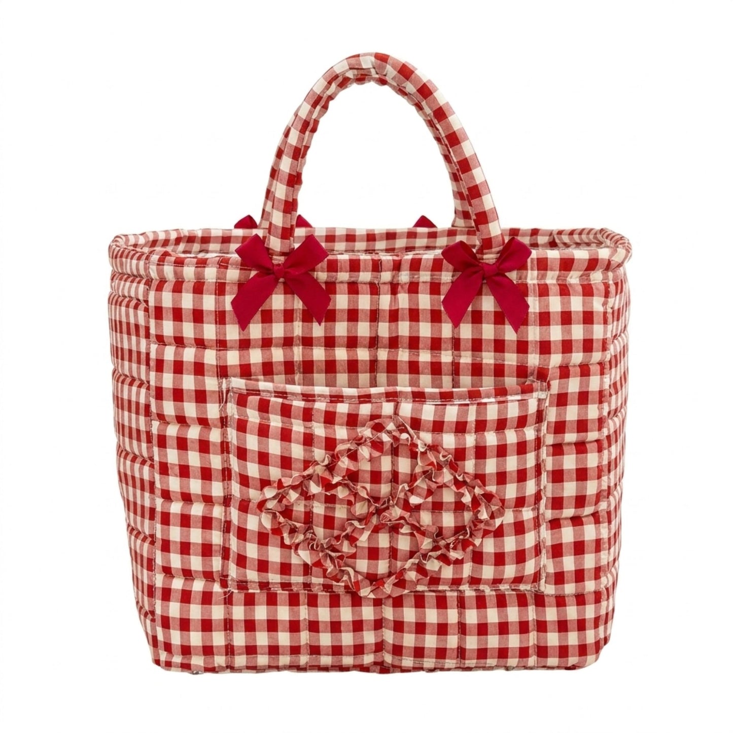 Large Quilted Storage Caddy Organizer Tote with Handles
