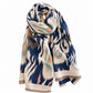 Abstract Geometric Print Oversized Scarf Wrap with Fringe 70.8*25.6 Inches