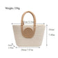 Woven Cotton Rope Handbag Open Top Handbag for Casual and Everyday Use