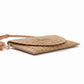 Woven Straw Crossbody Clutch Bag with Flap Closure Adjustable Strap Lightweight Shoulder Handbag