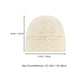Soft Knit Cuffed Beanie Hat with Ribbed Foldover Hem and Delicate Bow Detail