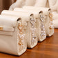 Romantic Heart, Pearl & Bow Multi-Charm Bag Charm Key Chain 4-Piece Set