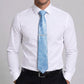Men's Floral Print Tie with Woven Botanical Pattern and Classic Tapered Design