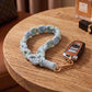 Knotted Macrame Wrist Strap with Swivel Clasp