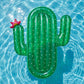 Cactus Shaped Inflatable Pool Float Lounge Raft with Wide Body Design Durable PVC Float for Pool Beach Lake 70.8x57in