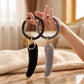 Bangle Keychain with Furry Tail Bag Charm