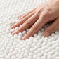 Chenille Bath Mat with Plush Pebble Texture and Non Slip Backing