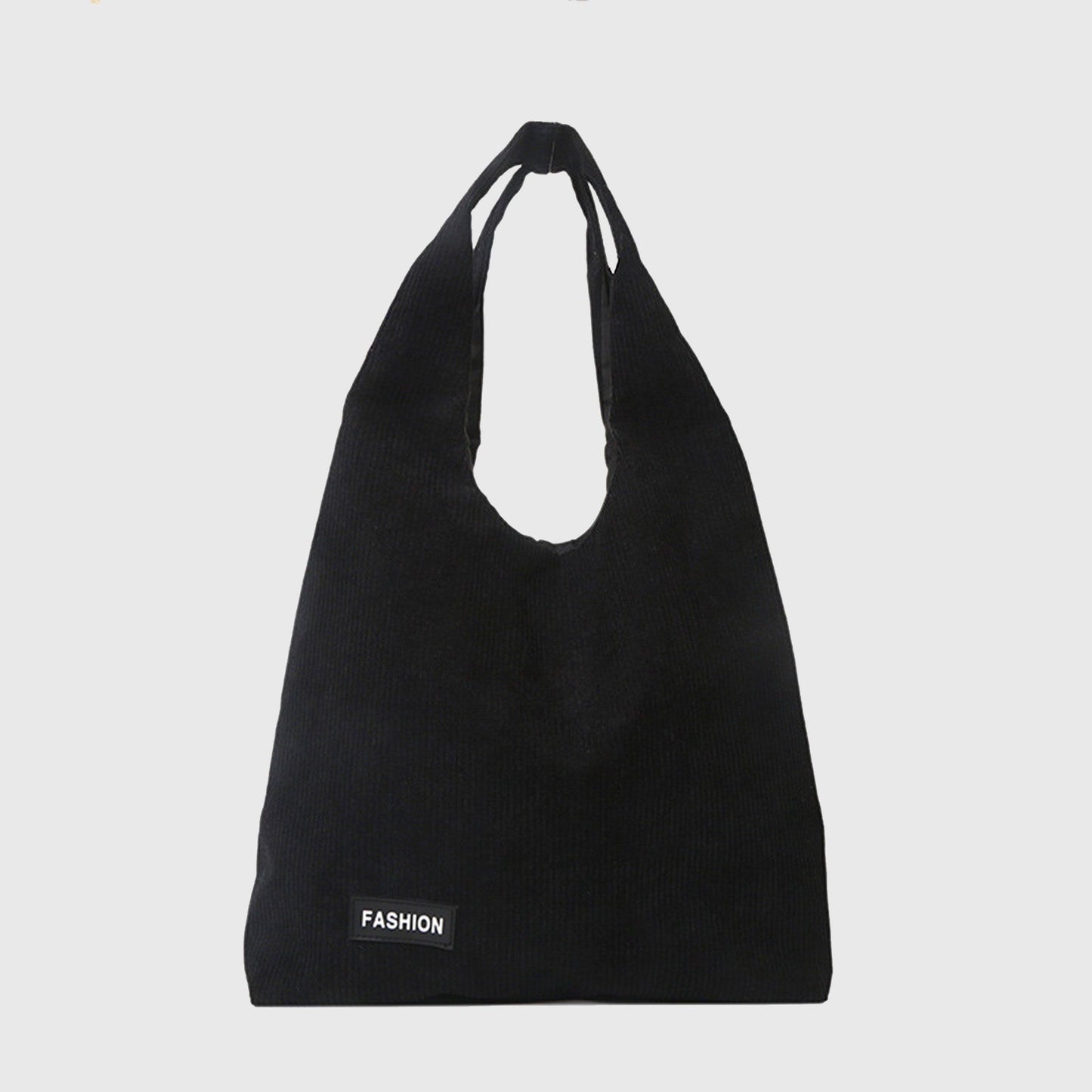Corduroy Tote Bag - Large Soft Shoulder Bag for Daily, Shopping & Casual Use