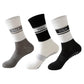 3 Pairs Non-Slip Yoga Crew Socks Soft Cotton Grip Sole Ribbed Cuff for Fitness