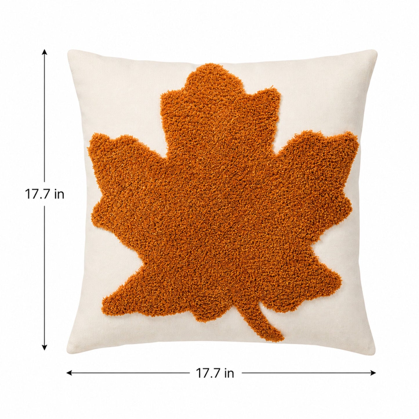 Halloween Fall Pumpkin Ghost Decorative Throw Pillow Cover 17.7x17.7in