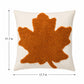 Halloween Fall Pumpkin Ghost Decorative Throw Pillow Cover 17.7x17.7in