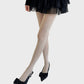 Sheer Bow Line Pattern Tights with Soft Stretch Mesh, Delicate Ribbon Artwork, and Smooth Knit Finish One Size Fits Most