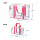 Clear PVC Travel Toiletry Bag with Zip Closure and Carry Handles