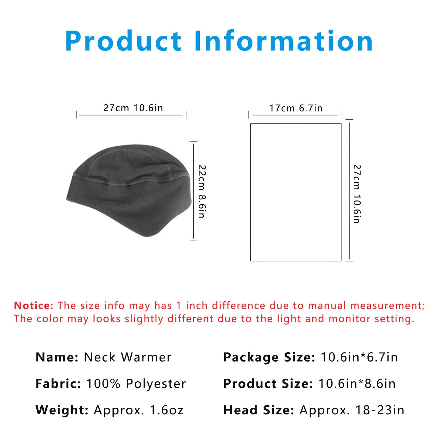 Winter Fleece Beanie Cap Earflap Hat for Runners Hikers Cyclists and Outdoor Sports Unisex