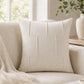 Textured Decorative Throw Pillow Cover Soft Accent Cushion Cover for Sofa Bed