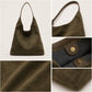 Oversized Suede-Like Hobo Shoulder Bag with Long Strap