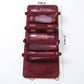 Hanging Travel Toiletry Bag with Clear Zipper Compartments and Roll-Up Organizer Design