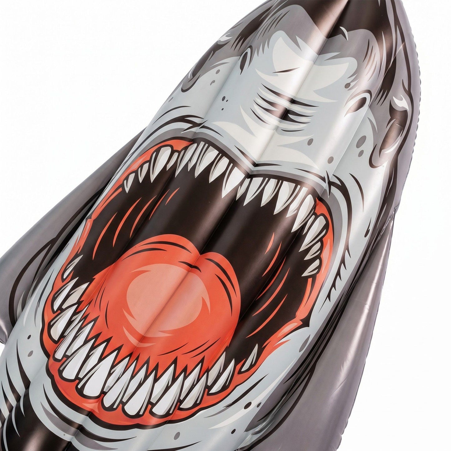Inflatable Shark Pool Float Lounger with Dual Air Chambers Durable PVC Water Float for Pool Beach Lake 94.5x57x57in