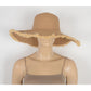 Wide Brim Straw Floppy Hat with Frayed Edges Lightweight Sun Protection for Beach Vacation Outdoor Travel Style
