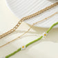 Women's Layered Beaded & Chain Necklace Set