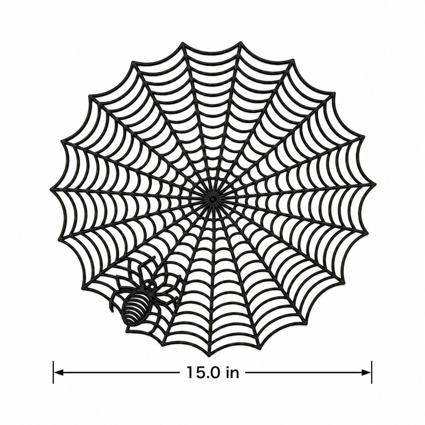 Halloween Spiderweb PVC Waterproof Non-Slip Placemat