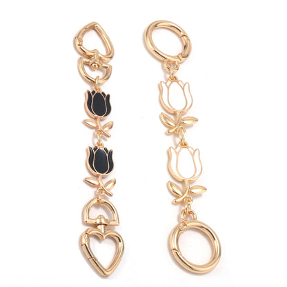 2 Piece Tulip Charm Set for Phone Cases Bags and Keys
