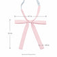 2 Pack Adjustable Pre Tied Long Ribbon Bow Ties for School Uniform Shirts