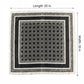 Square Geometric Satin Scarf Silk Feel Head Wrap Bandana 35 Inch