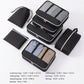 Travel Packing Cube Set with Mesh Organizer Bags Zipper Pouches Drawstring Storage Lightweight Luggage Set