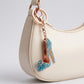 High Heel Rhinestone Keychain Bag Charm with Lobster Clasp and Key Ring