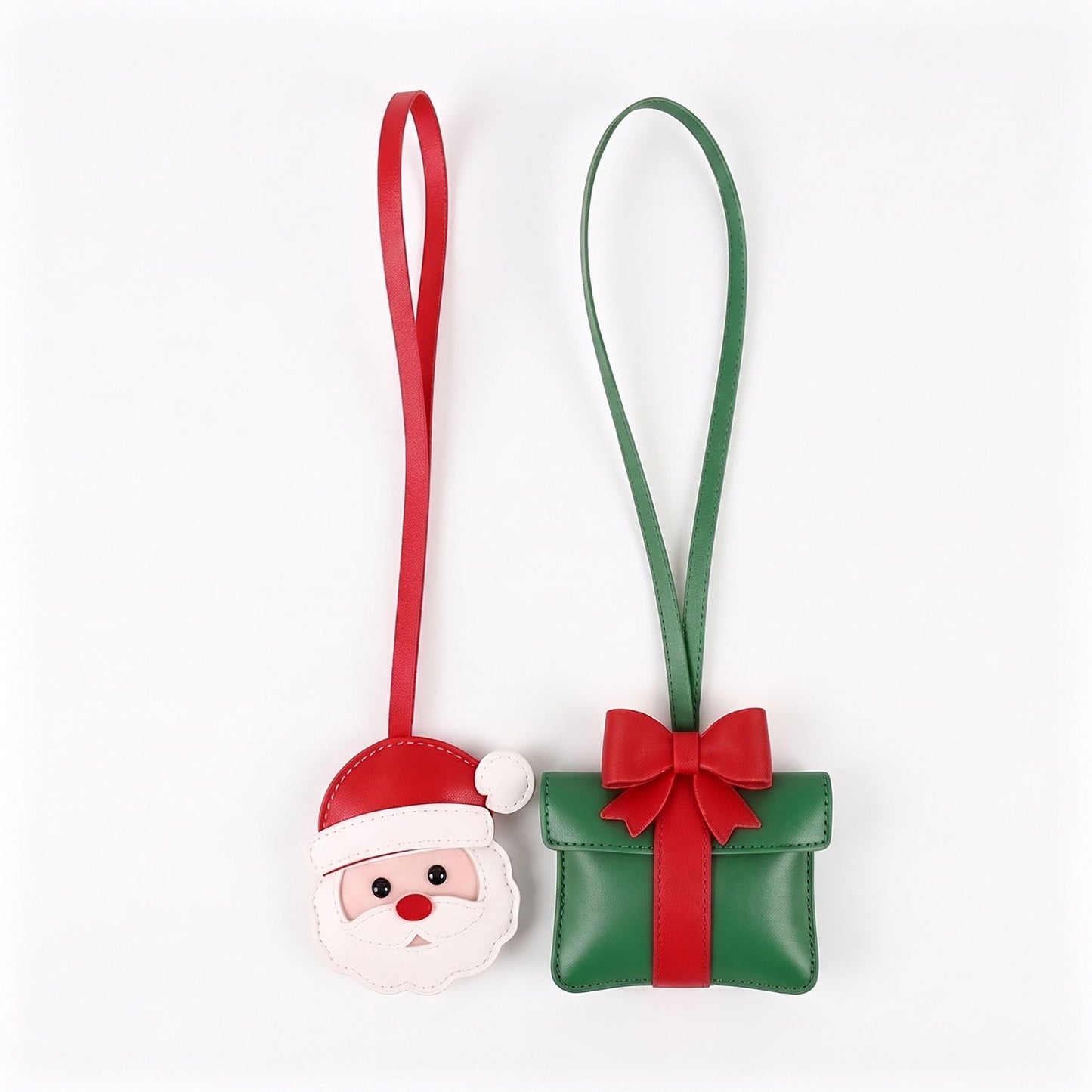 2 Piece Christmas Bag Charm Set with Hanging Loops