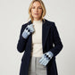 Fuzzy Argyle Touchscreen Gloves for Cold Weather