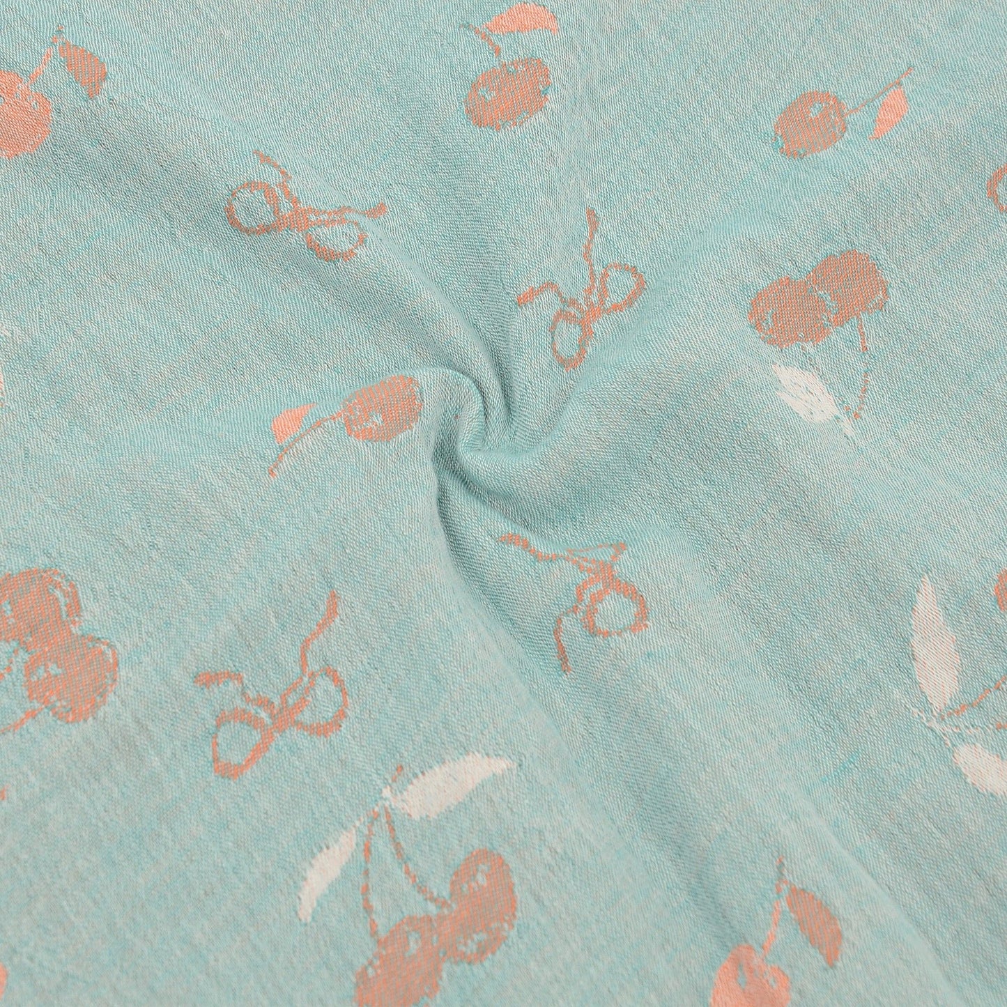 2-Piece Cotton Pillowcases with Cherry Print Design for Bedroom, Soft and Cozy Bedding Set 17.7x17.7in