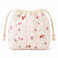 Quilted Drawstring Makeup Bag Large Capacity Portable Cosmetic Organizer Pouch