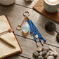 Coastal Seashell Tassel Bag Charm Keychain
