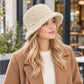 Textured Bucket Hat with Soft Polyester Fabric and Lined Interior