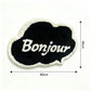Bonjour Cloud Shaped Bathroom Floor Mat Soft Water Absorbent with Anti-Slip Base