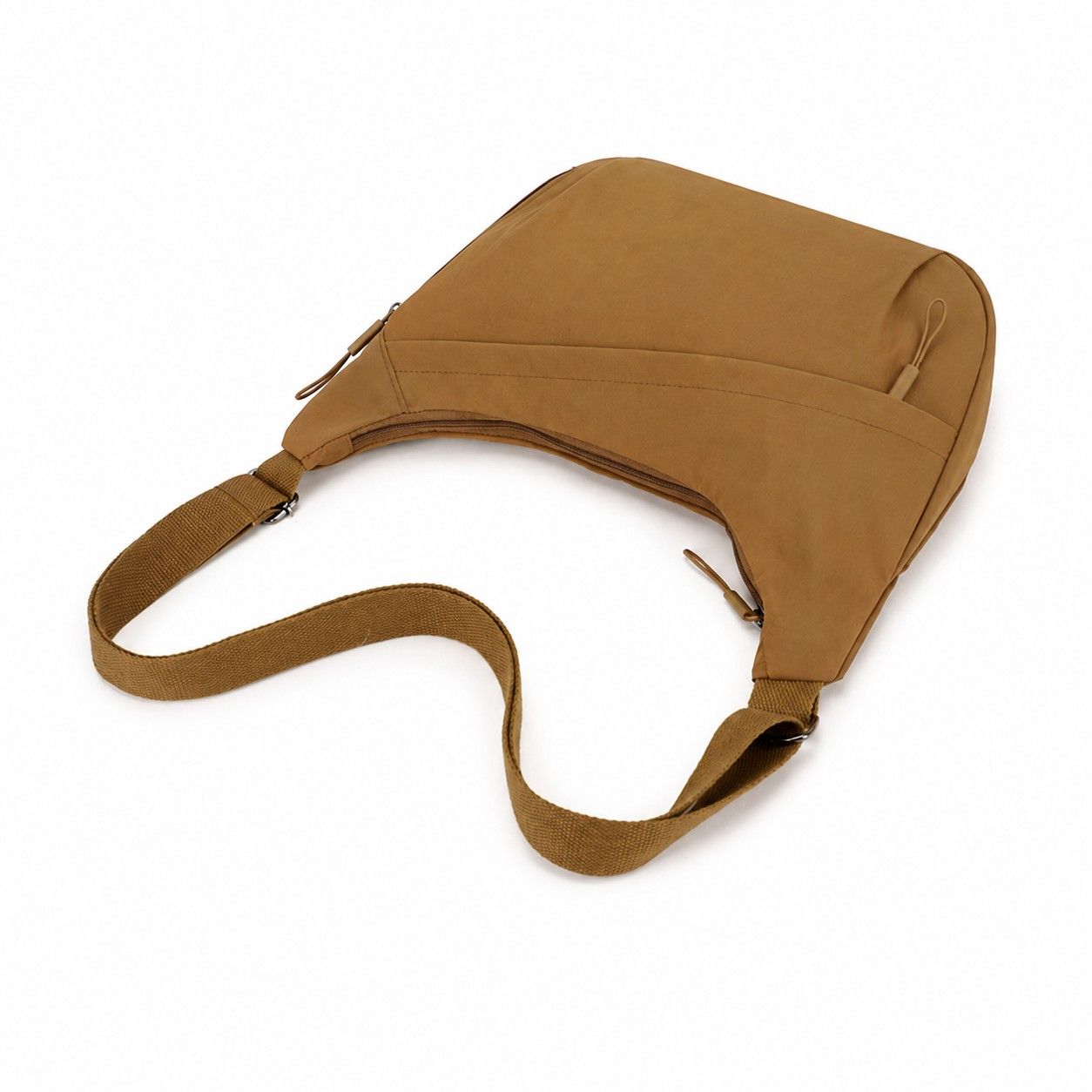 Nylon Crossbody Bag with Adjustable Strap Lightweight Shoulder Sling Bag with Zip Pockets